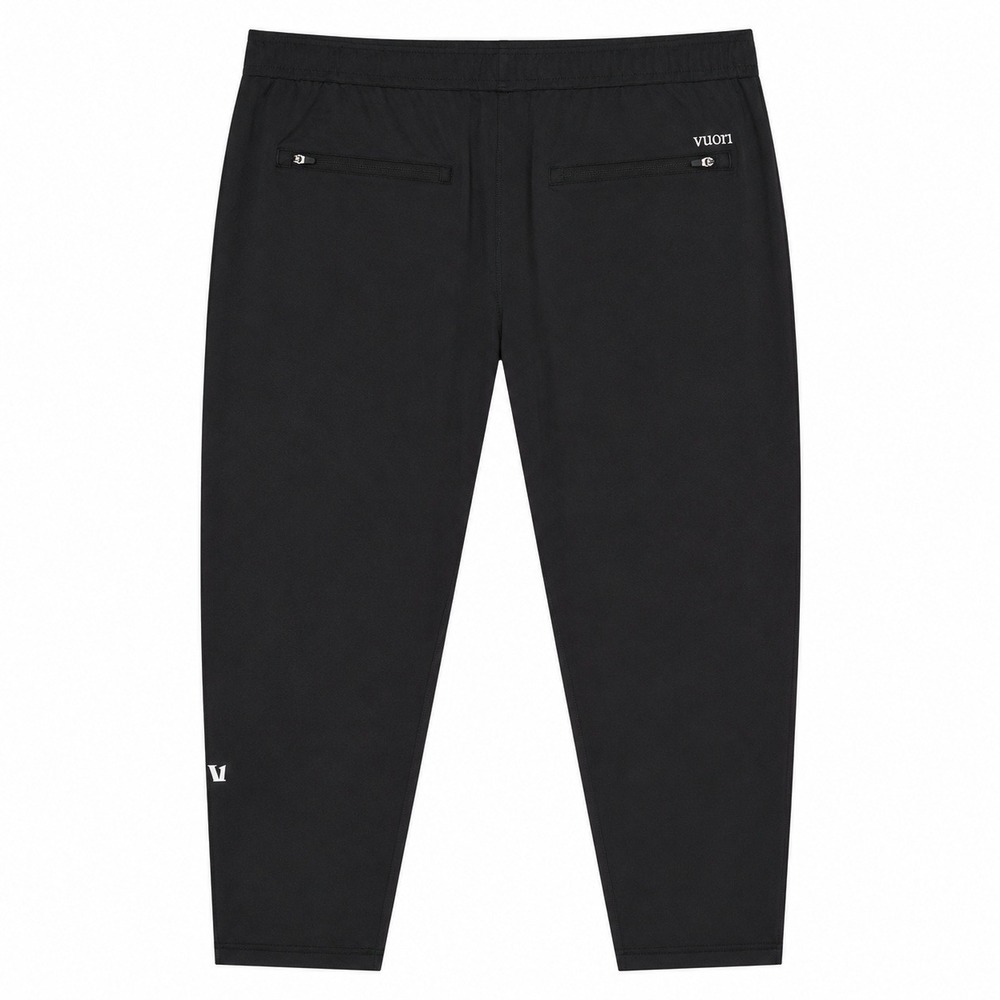 Vuori Sunday Performance Jogger Mens Large Black Stretch Ankle Zip Pants V454